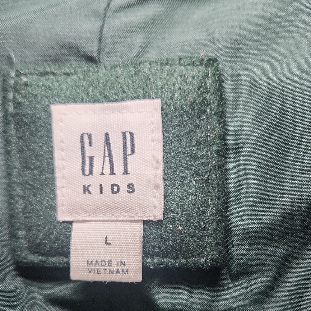 GAP Kids Dark Green Varsity Jacket - Picture 2 of 5